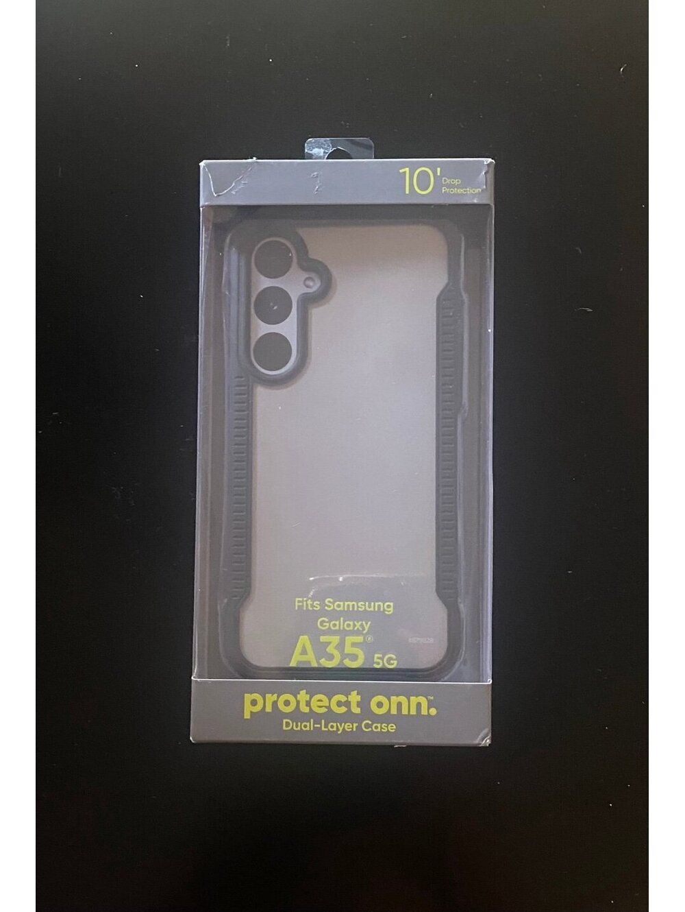 Onn Case for Samsung Galaxy A35 5G Black/Clear